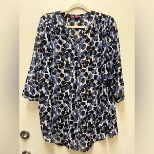 Jessica London sheer blouse, EUC, size 16